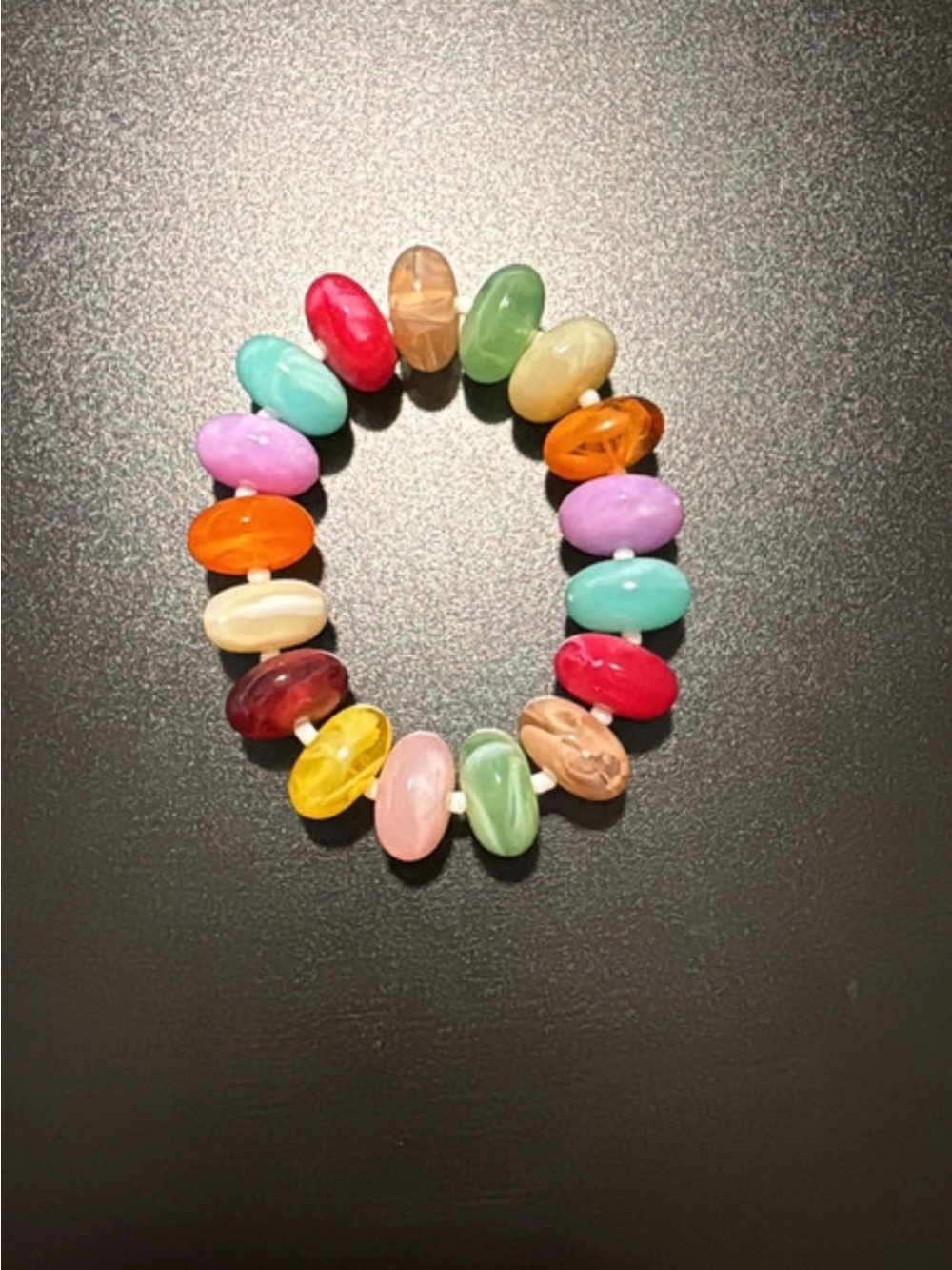 Colorful Multicolor Bead Stretch Bracelet
